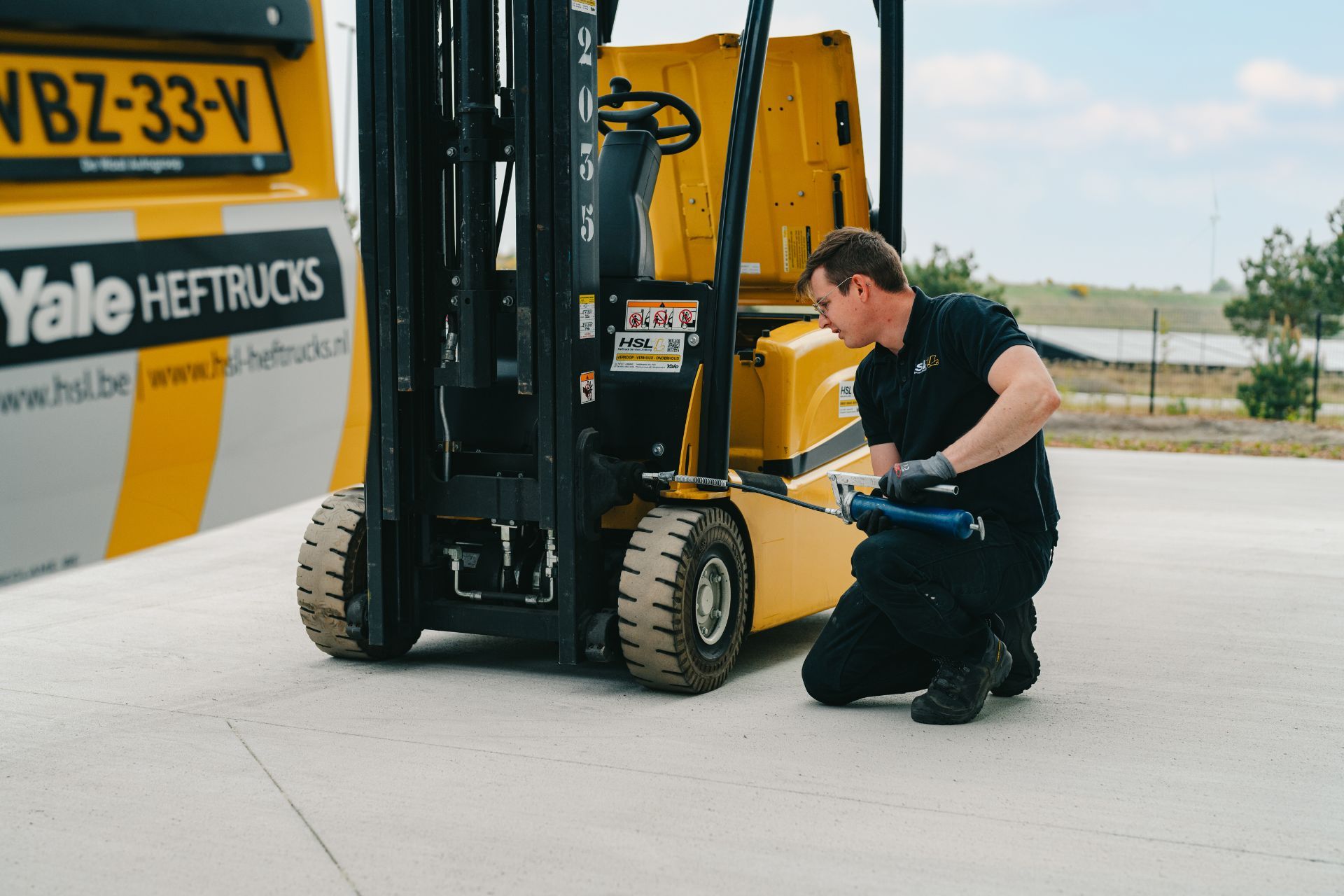 Moderne uitrusting voor heftruck