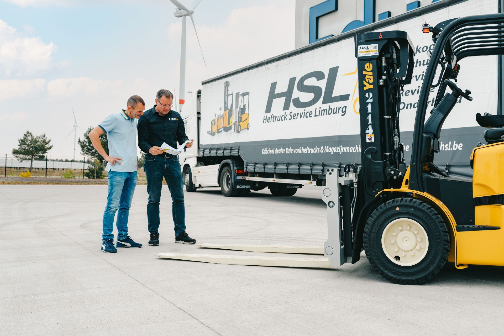 Verhuren van een heftruck